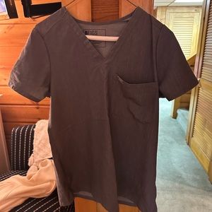 Figs scrubs size XS in top and bottom. Grey color. Jogger bottoms/one pocket top